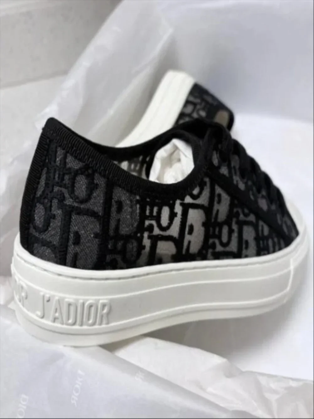 Walk'n'Dior Sneaker Black Dior Oblique Embroidered Mesh